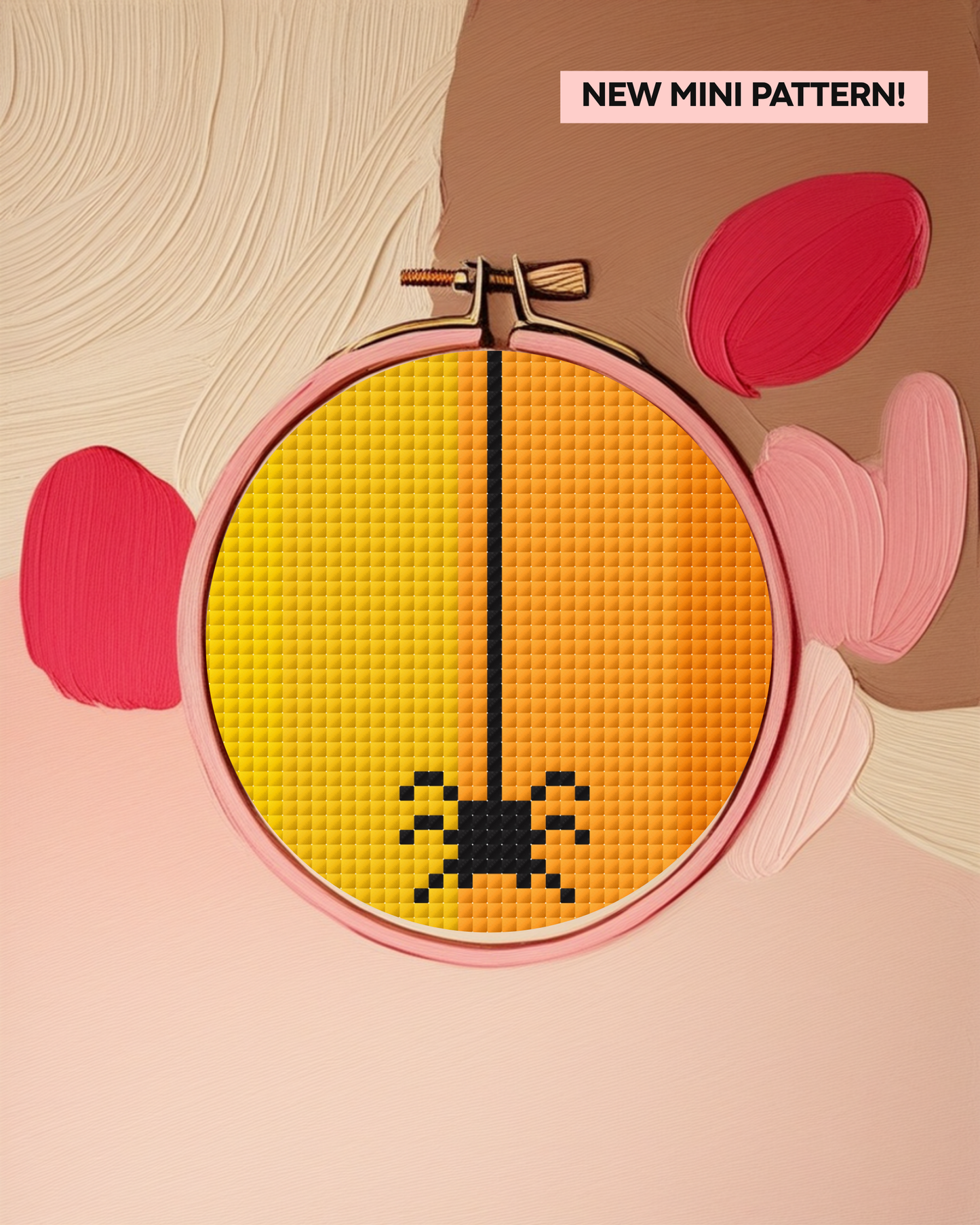 Mini Halloween Spider Cross Stitch Pattern