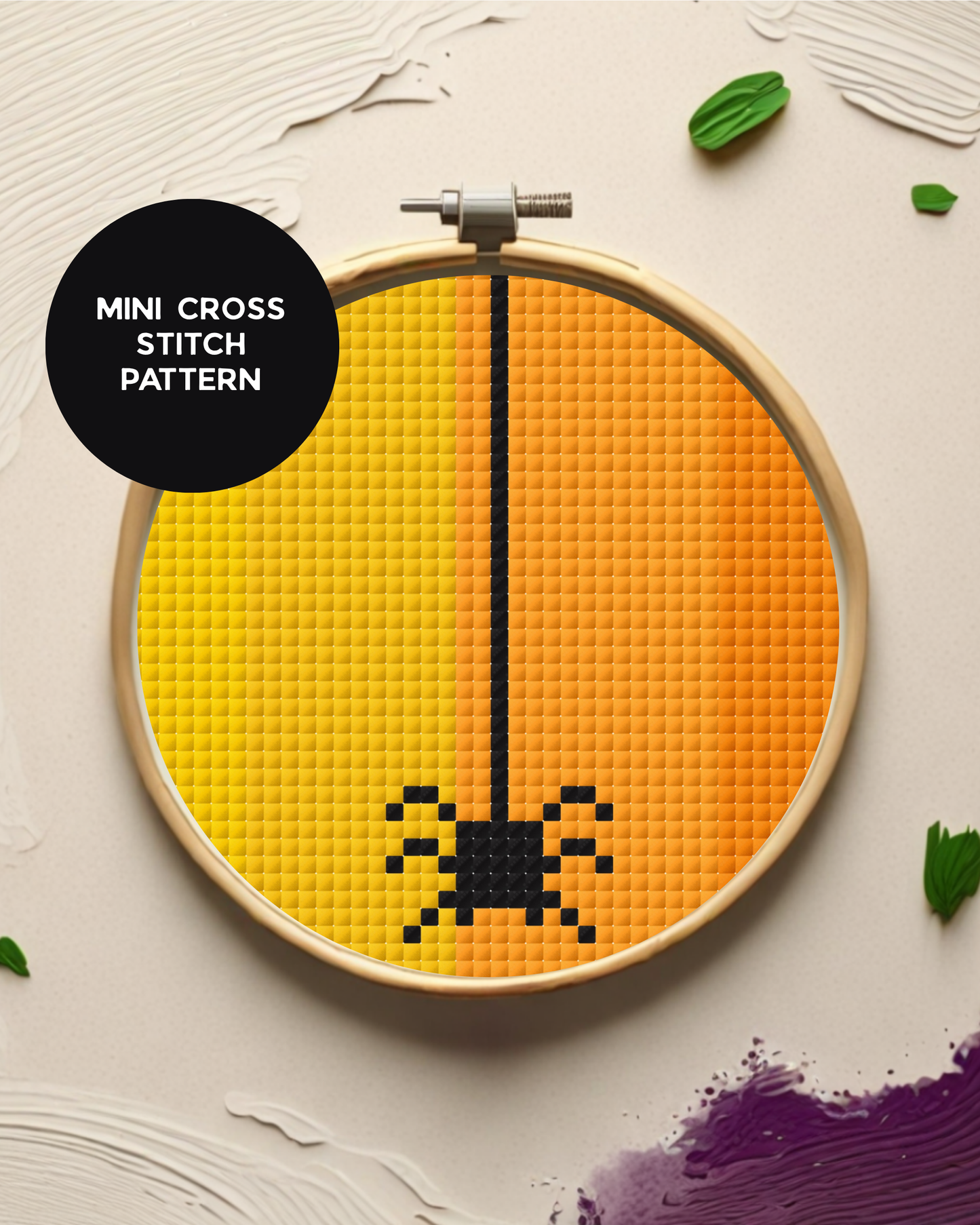 Mini Halloween Spider Cross Stitch Pattern