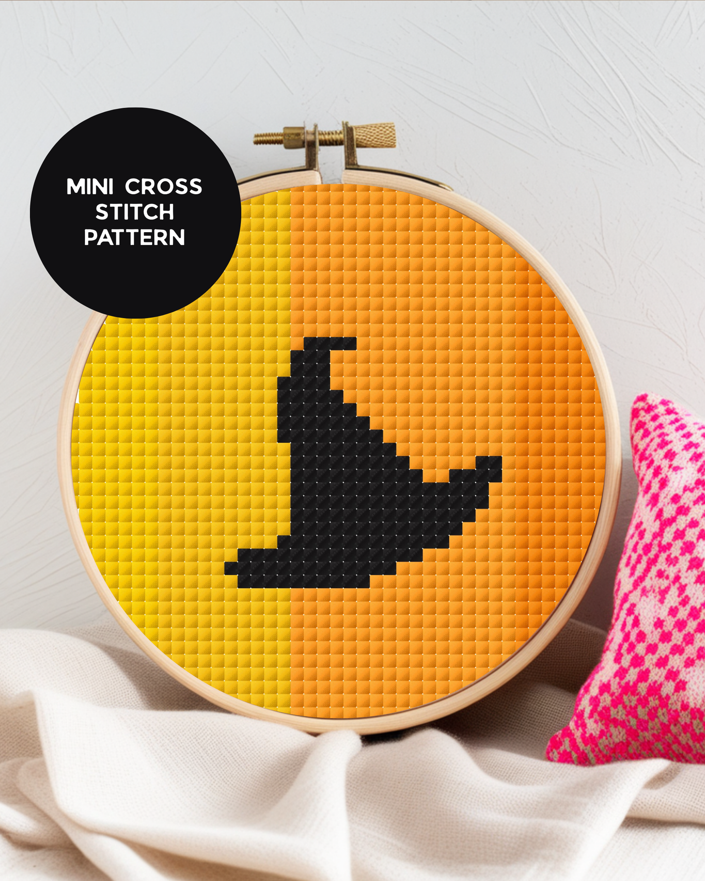 Mini Witch Hat Cross Stitch Pattern