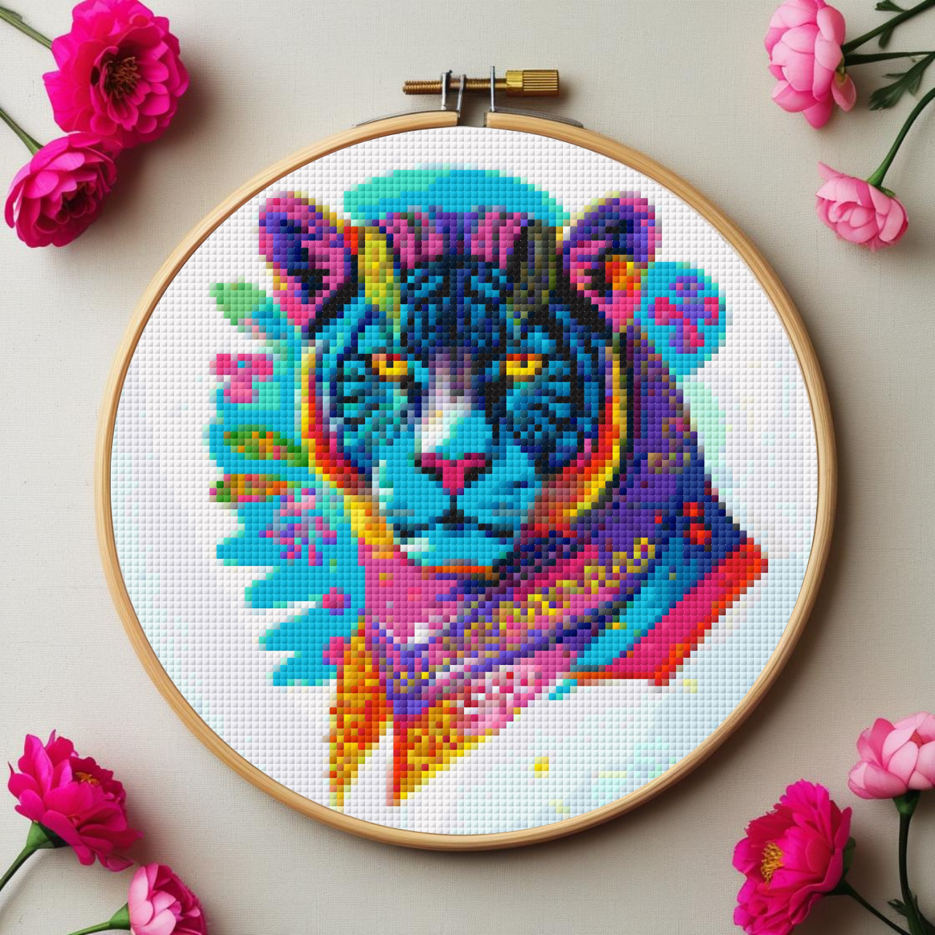Day of the Dead Tiger – Cross Stitch Pattern
