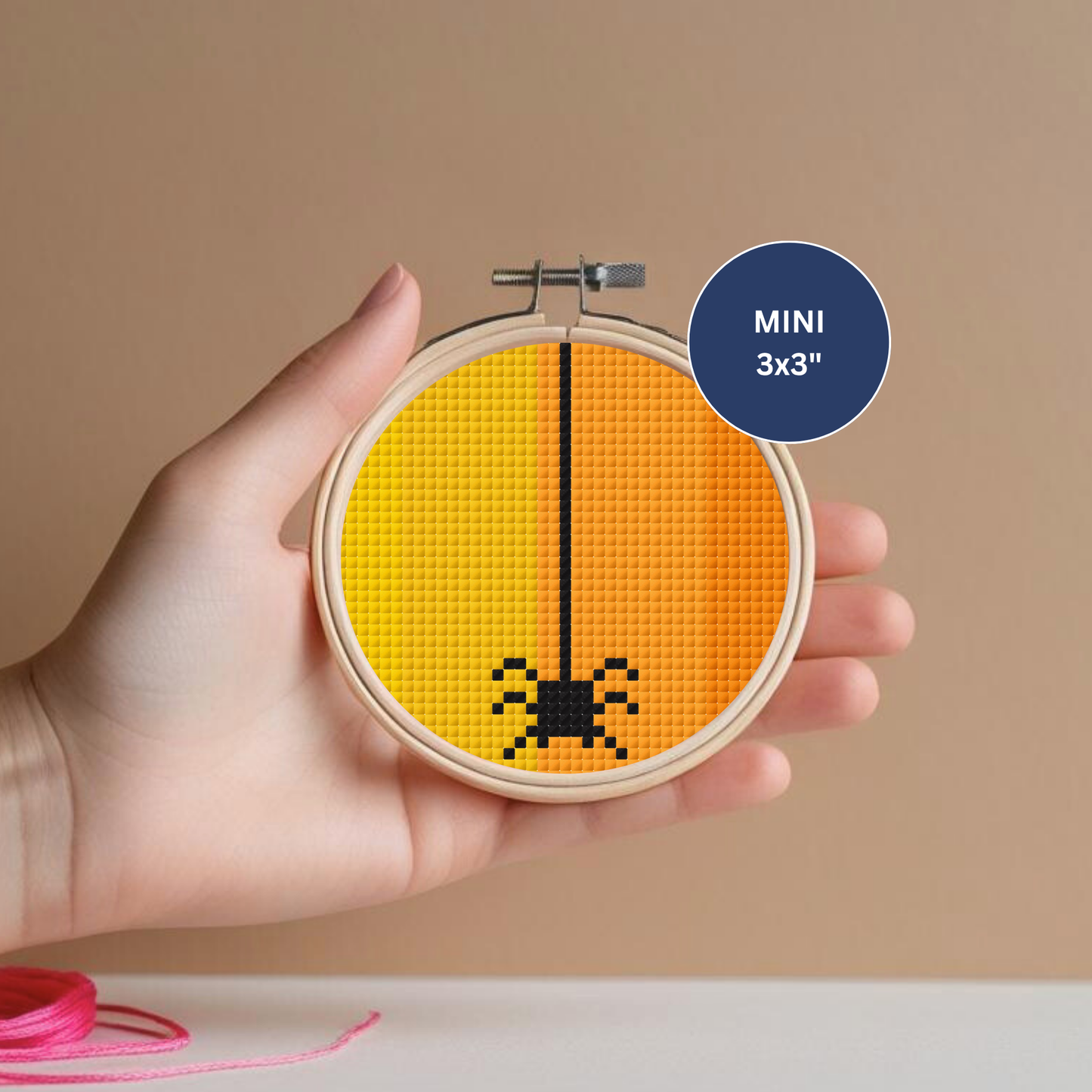 Mini Halloween Spider Cross Stitch Pattern
