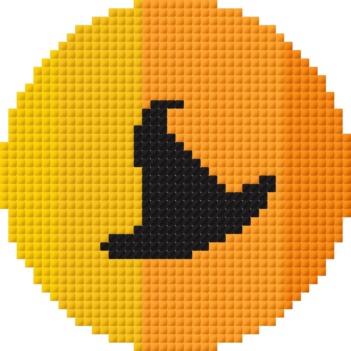 Mini Witch Hat Cross Stitch Pattern