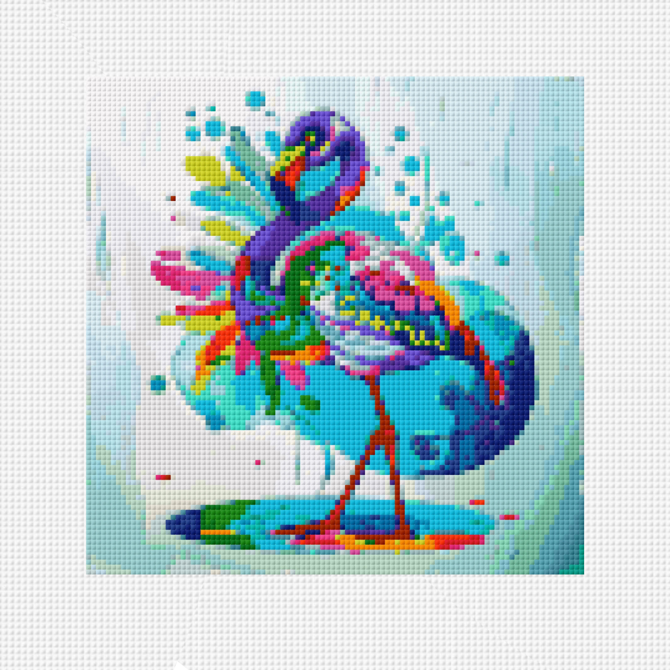 Flamingo Spirit Animal Cross Stitch Pattern