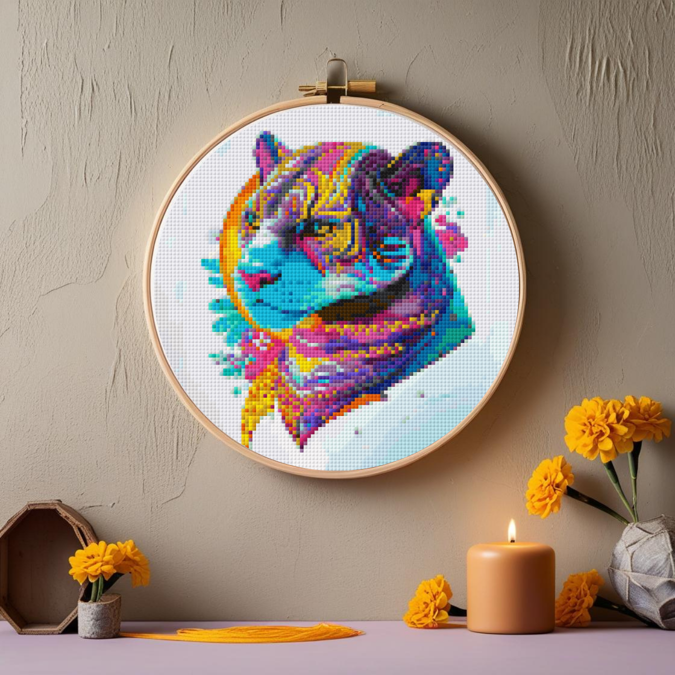 Jaguar Spirit Animal Cross Stitch