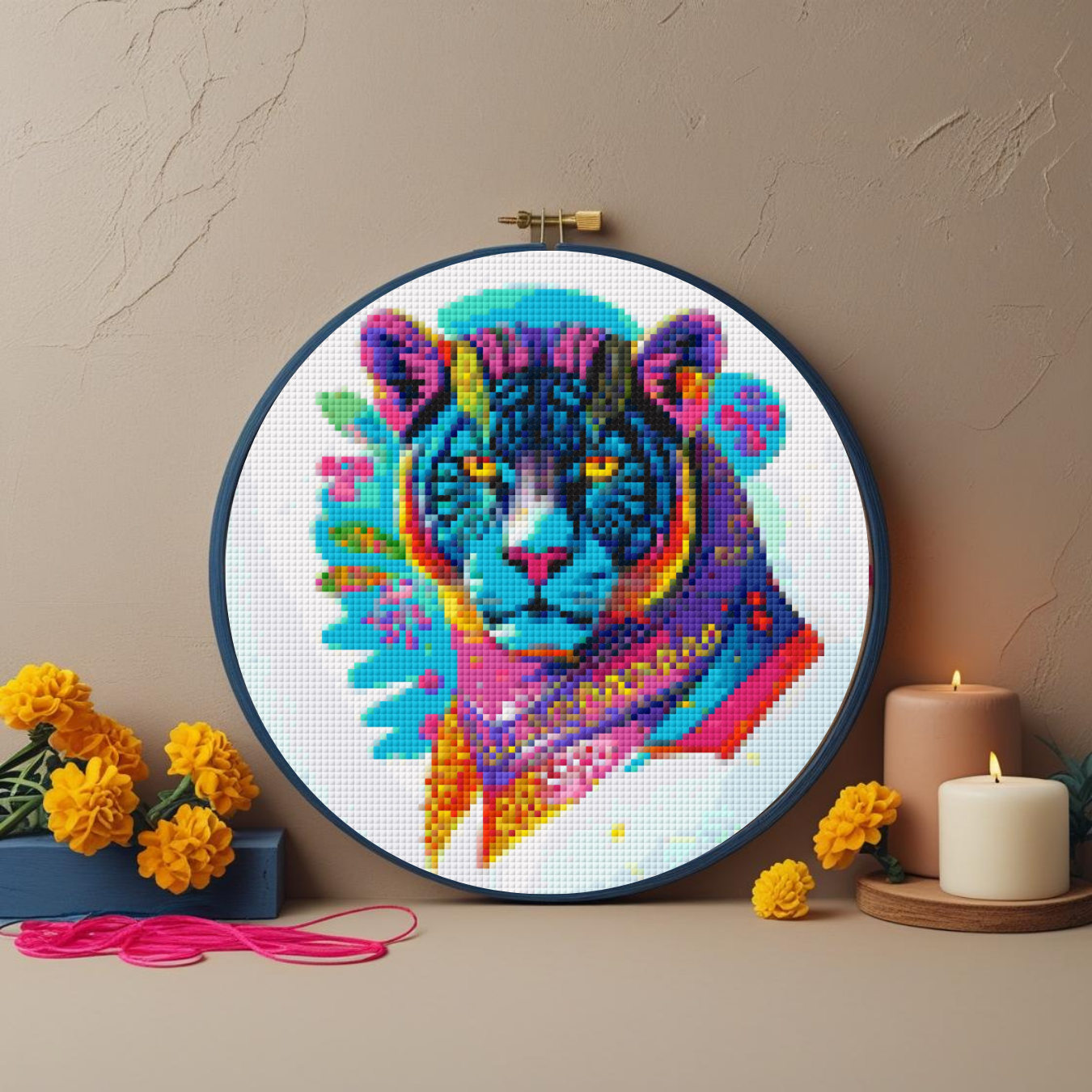 Day of the Dead Tiger – Cross Stitch Pattern