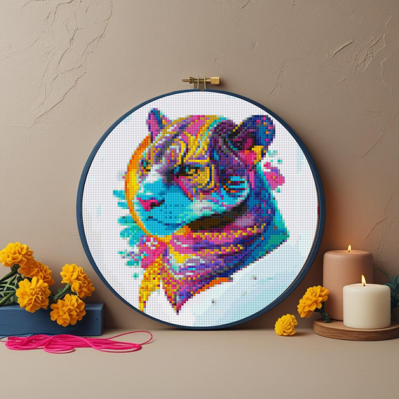 Jaguar Spirit Animal Cross Stitch