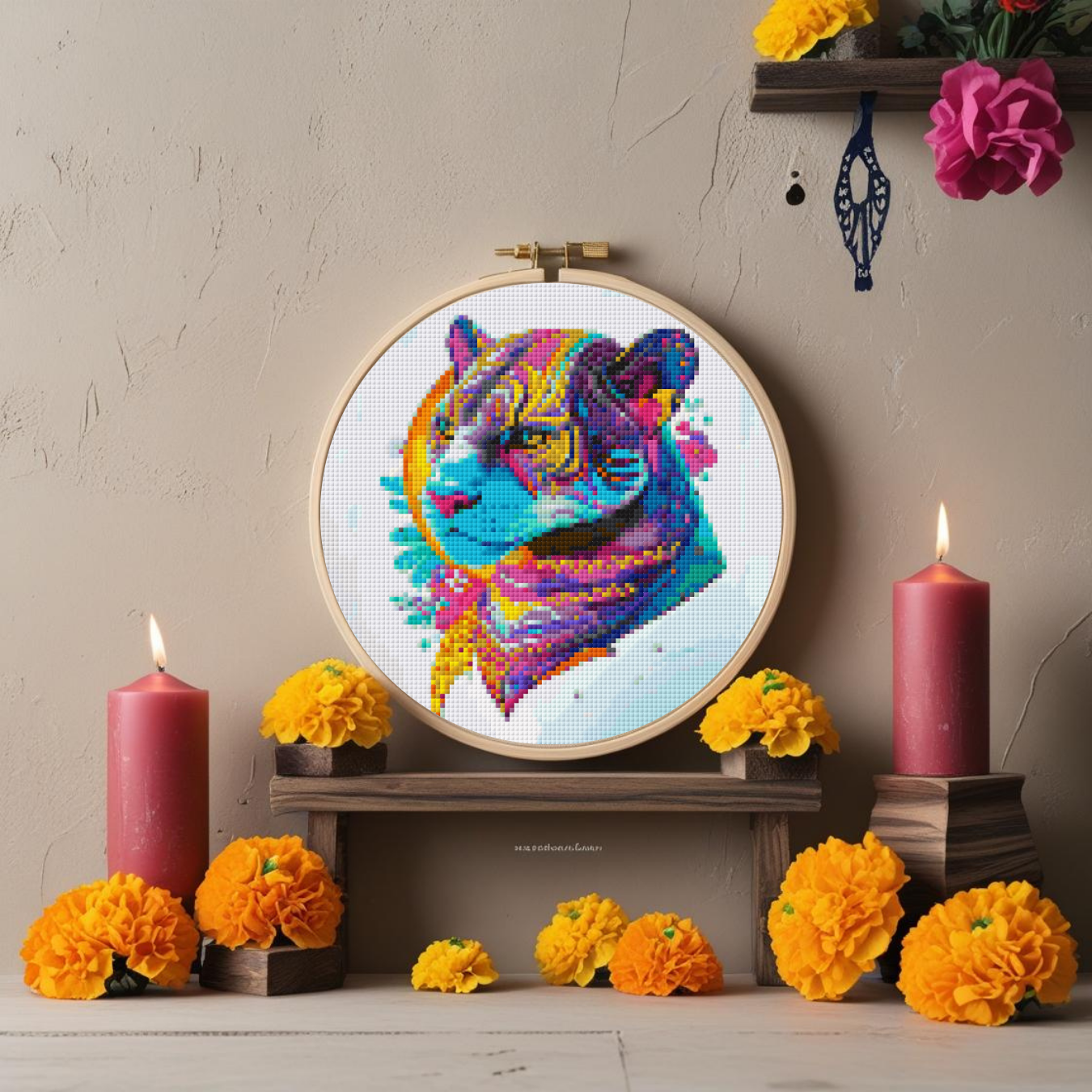 Jaguar Spirit Animal Cross Stitch