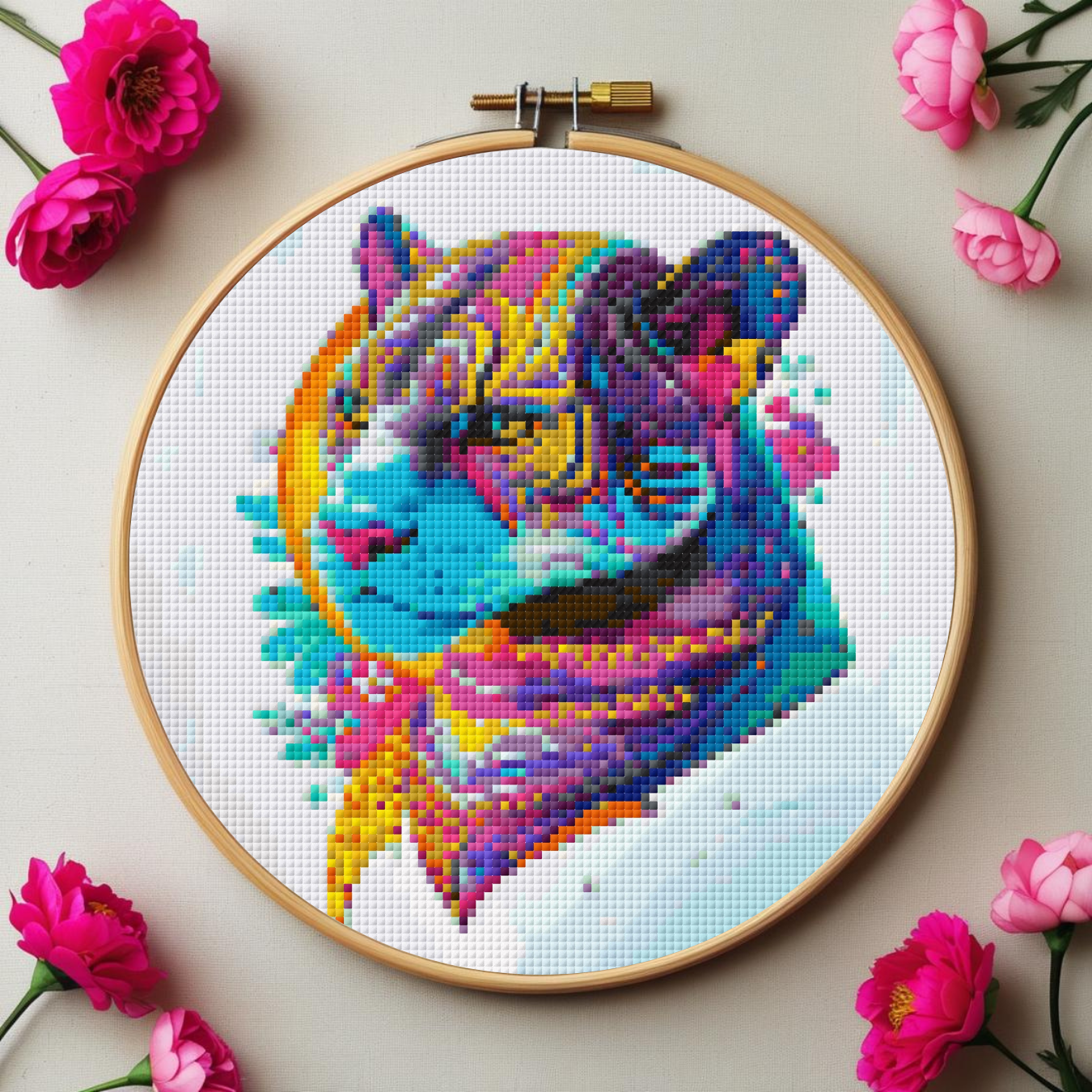 Jaguar Spirit Animal Cross Stitch