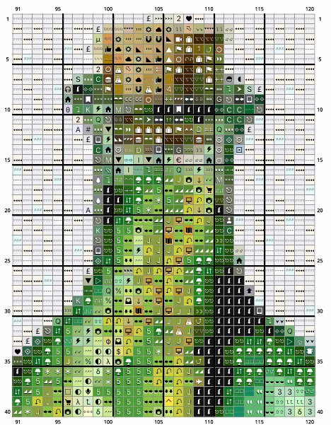 Halloween Potion Bottles Cross Stitch Pattern