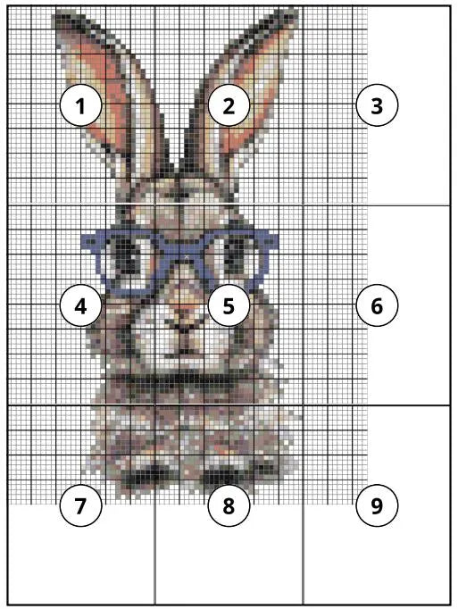 Small Bunny Cross Stitch Pattern – Cute Animal PDF Download
