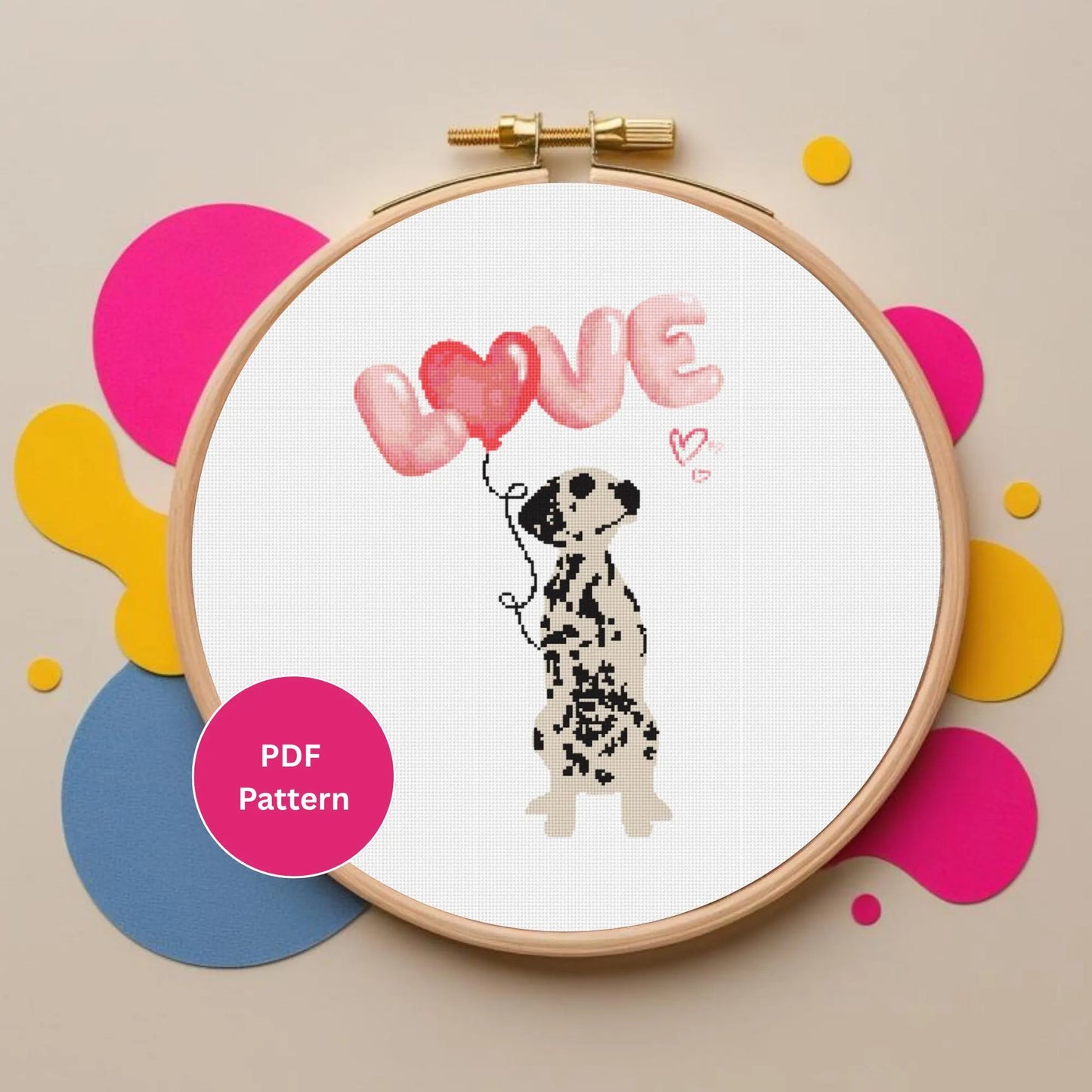 Dalmatian Cross Stitch Pattern