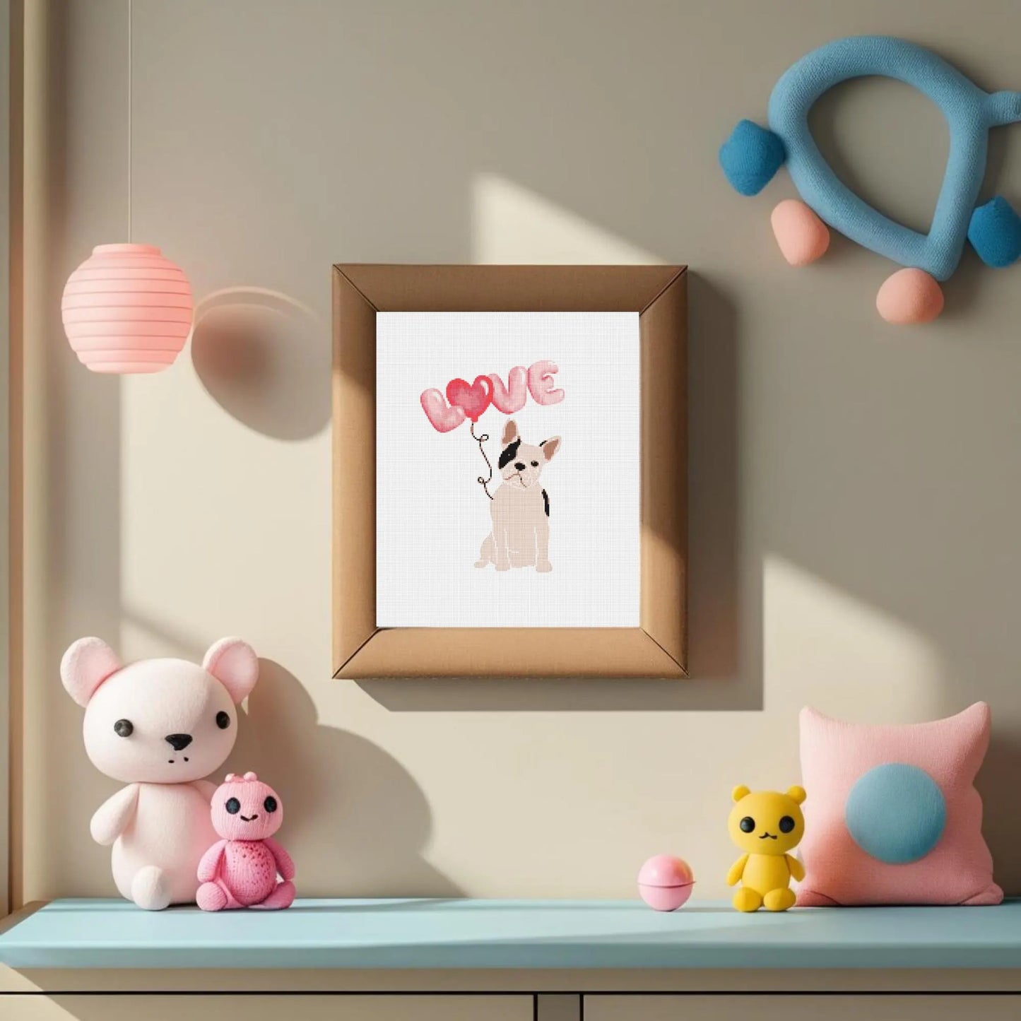 French Bulldog Cross Stitch Design