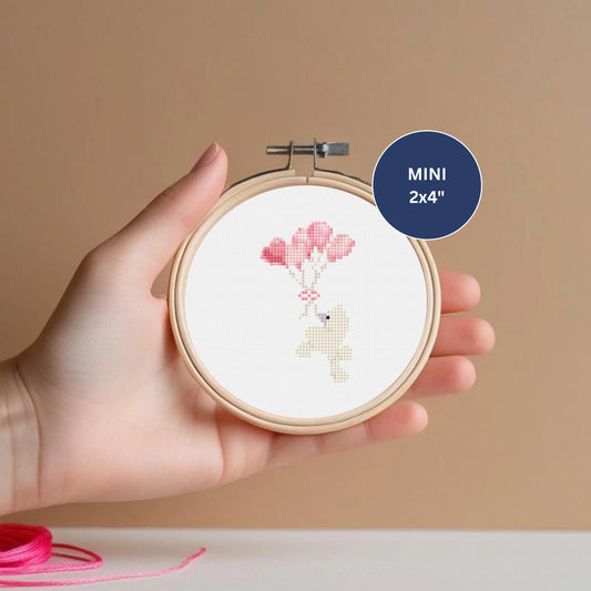 Mini Poodle Cross Stitch Pattern – Cute Dog PDF