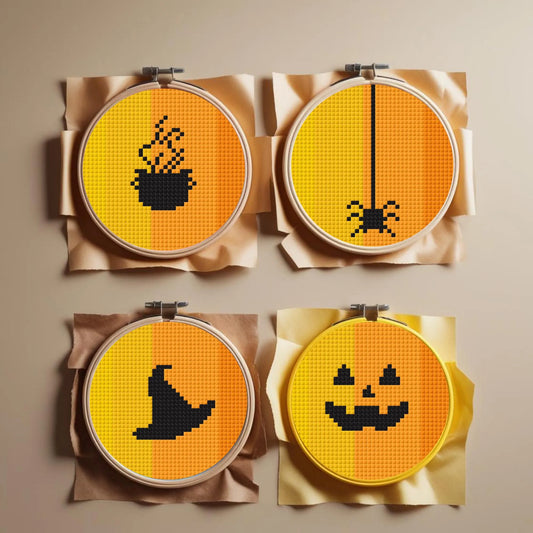 Halloween Mini Cross Stitch Pattern Bundle